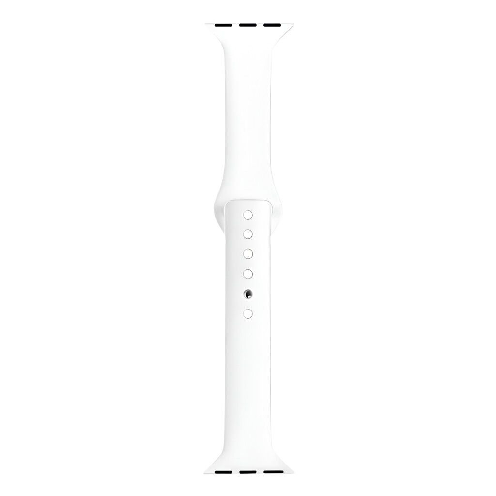 MALLA RELOJ MODS-752 SILICONA LISA 38 - ST - BLANCO