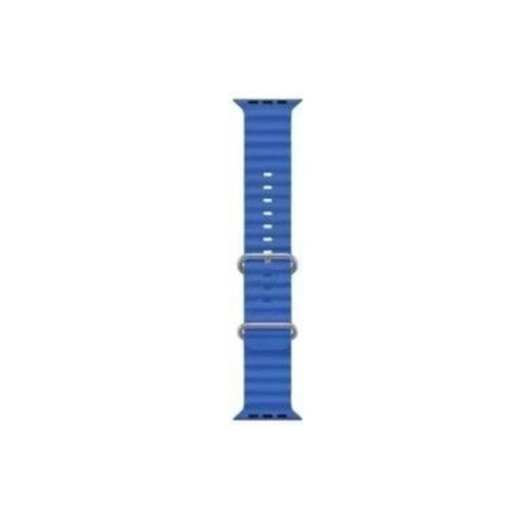 MALLA RELOJ MODS-755 SILICONA CORRUGADA 42 - ST - AZUL