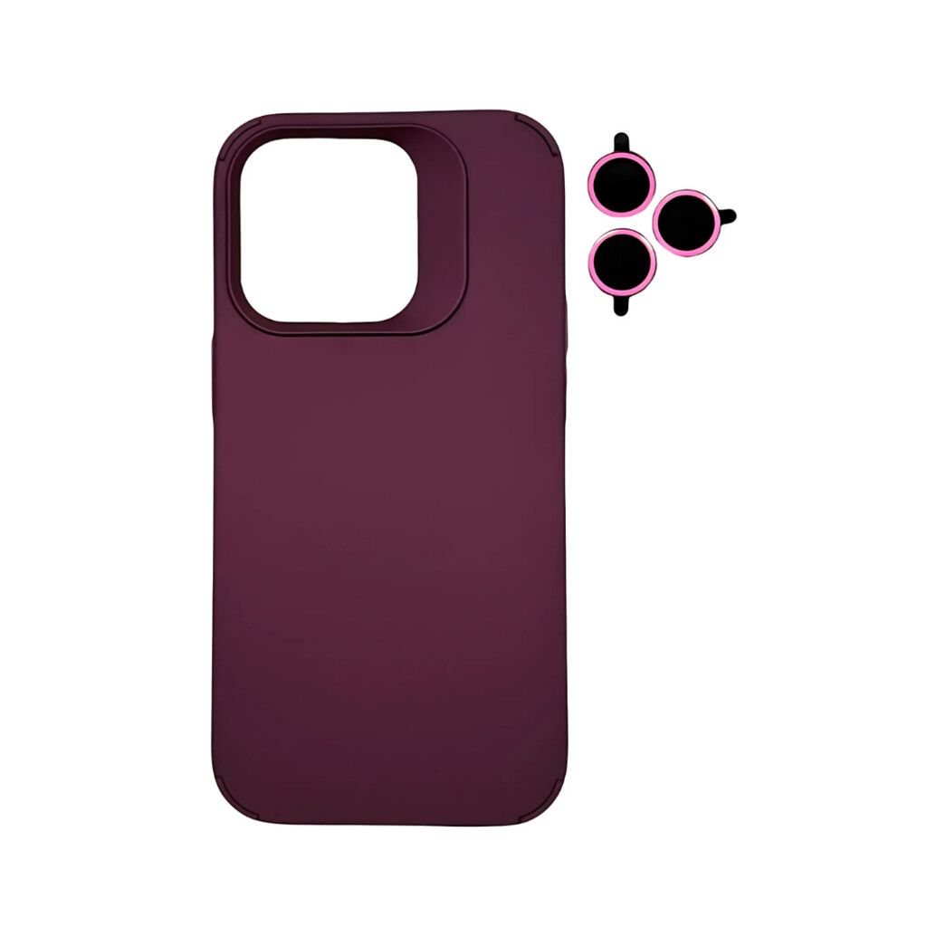 TPU MOD603 SILICONA LENS - IPHONE 13 - XAEA - BORDO