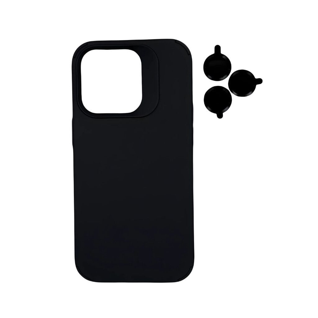 TPU MOD603 SILICONA LENS - IPHONE 16 PRO - XAEA - NEGRO