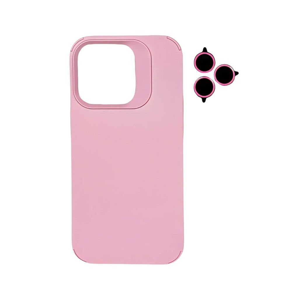 TPU MOD603 SILICONA LENS - IPHONE 16 PRO - XAEA - ROSA